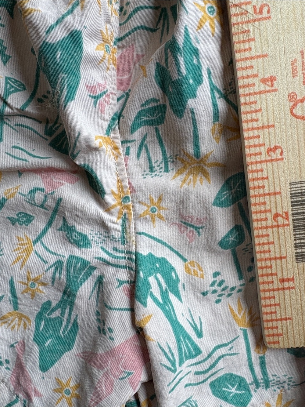 Patagonia Baby Baggies Flowers Birds Fish Print Elastic Waist Shorts 6-12M - Picture 5 of 7